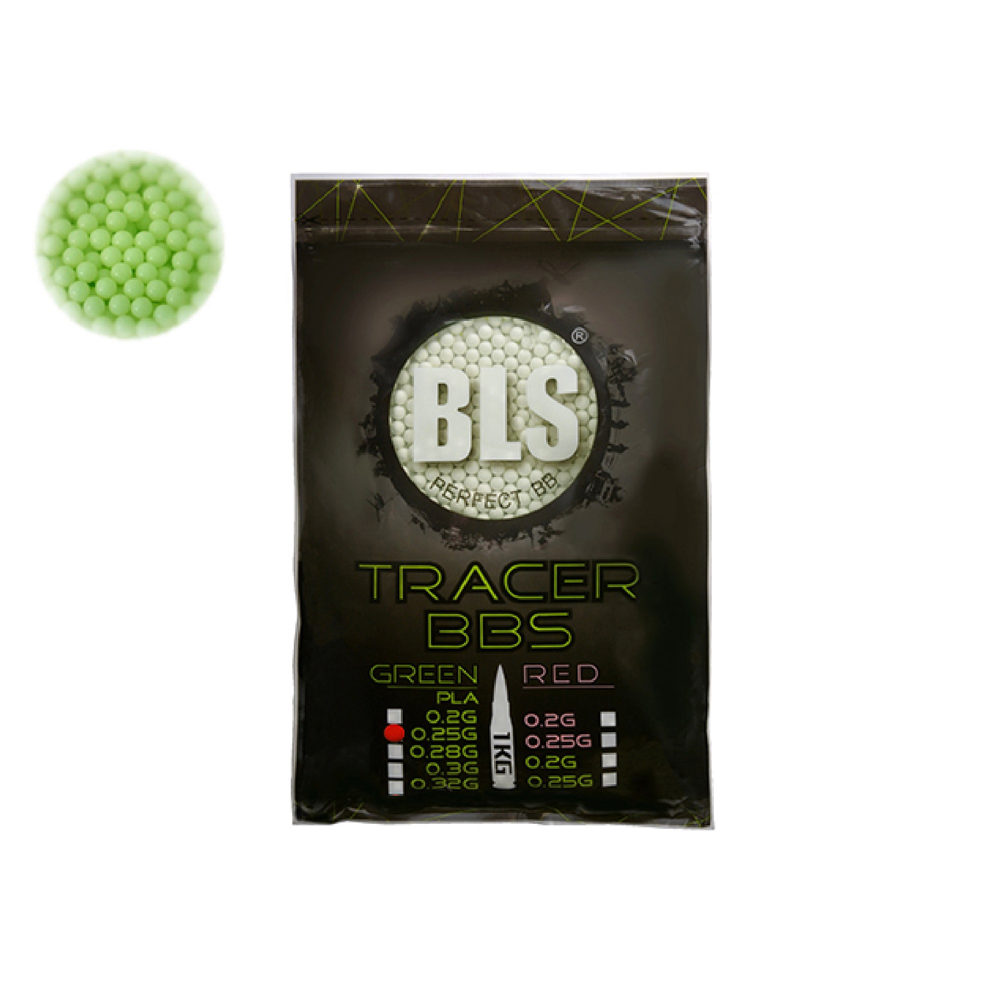 ASG 0,25 GR 3300'LÜK YEŞİL TRACER BB - 19407 Blaser Airsoft BB Mermi ASG 0,25 GR 3300'LÜK YEŞİL TRACER BB - 19407 Blaser Airsoft BB Mermi