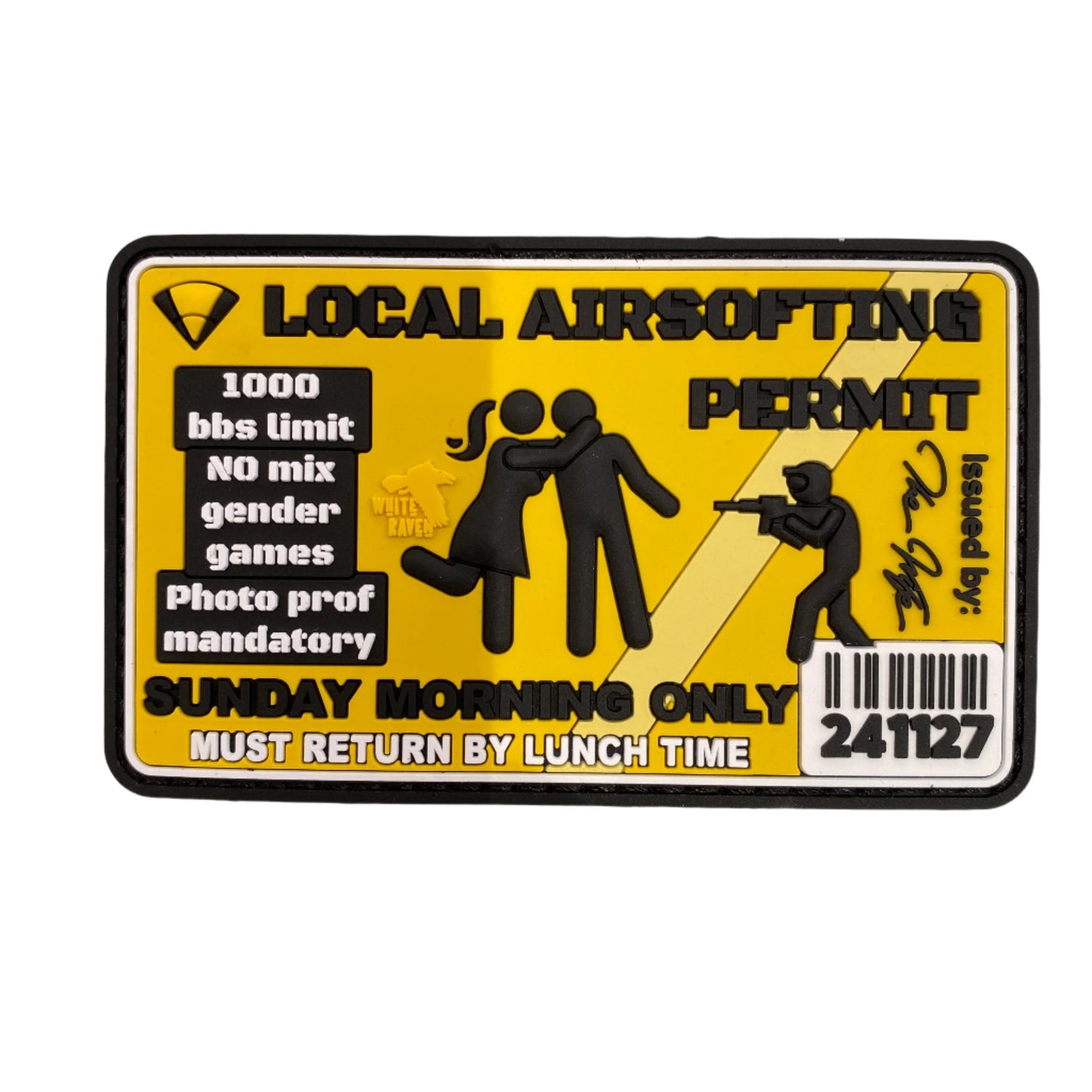 PVC Patch Airsoft License to Play